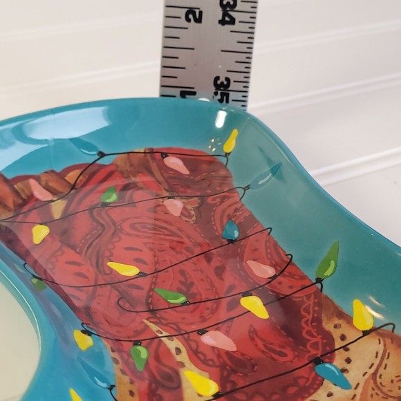 The Pioneer Woman Spoon Rest Christmas Cowboy Boot with Lights Melamine New - Picture 9 of 9